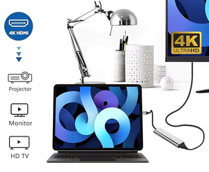 USB-C สำหรับอะแดปเตอร์ฮับเสียง3.5MM 4K สำหรับ3.0 PD 60W สำหรับ S25/S24/S23/S22/Note20/TabS9/S8/<span class=keywords><strong>S7</strong></span> iPhone 15 /ipad Air - Product Image 6