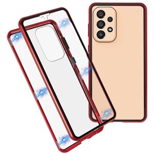 Pare-chocs en métal anti-rayures <span class=keywords><strong>Coque</strong></span> magnétique en verre trempé double face Housse de protection à 360 degrés <span class=keywords><strong>pour</strong></span> téléphone <span class=keywords><strong>Samsung</strong></span> <span class=keywords><strong>Galaxy</strong></span> <span class=keywords><strong>A33</strong></span> <span class=keywords><strong>5G</strong></span> - Product Image 1