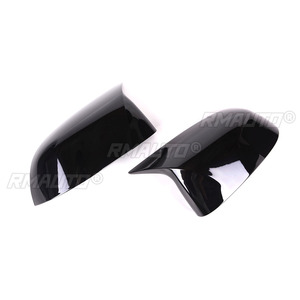 1 Par de Cubiertas de Espejos Retrovisores Laterales de Repuesto en Forma de Cuerno, Color Negro Brillante/Fibra de Carbono para BMW X3 G01 X4 G02 X5 G05 X6 G06 2018 - Product Image 3