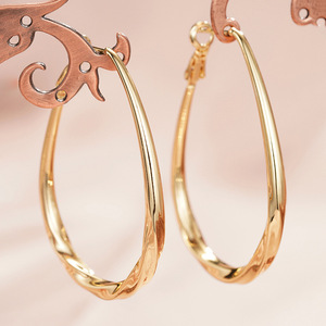 Pendientes de Oreja en Espiral con Forma de Lágrima para Mujer, Diseño en Capas, Accesorios para el Día a Día - Product Image 5