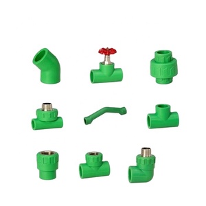 Yeşil beyaz renk plastik ppr boru bağlantı parçaları su borusu - Product Image 1