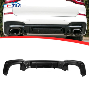 Difusor de labio de parachoques trasero de coche estilo MP con aspecto de carbono ABS negro brillante para <span class=keywords><strong>BMW</strong></span> <span class=keywords><strong>X3</strong></span> G01 <span class=keywords><strong>M</strong></span> Sport 20i 20d 30I 30d <span class=keywords><strong>40i</strong></span> 40d F97 2018-2020 - Product Image 1