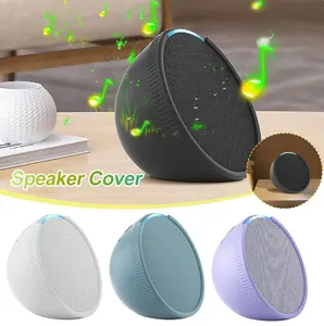 For Echo Pop Case Cover Silicone Speaker Protective Sleeve Waterproof Protector Cover Shockproof Anti Drop Speaker Accessories