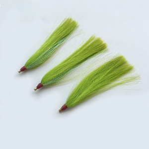 <span class=keywords><strong>3</strong></span> Kleuren 4Inch Vissen Bucktail Teasers Vissen Lokt Zoutwater Vissen Kabeljauw Bucktail Glijbaan <span class=keywords><strong>Teaser</strong></span> Haken Fluk Rigs - Product Image 2