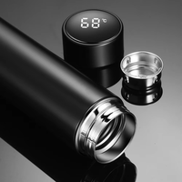 Mejor Precio, Botella Térmica Inteligente de Acero Inoxidable de 500 ml con Pantalla LED Digital, Aislamiento Térmico de 24 Horas, Ecológica