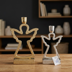 Portavelas Decorativo de Aluminio Sonnet, Decoración Navideña para el Hogar, Soporte de Pared Resistente para Velas Votivas, Hecho a Mano - Product Image 1