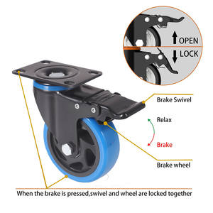 OEM Factory <span class=keywords><strong>Amazon</strong></span> 2,5 ''3'' 4 ''5'' 6 ''Ruedas <span class=keywords><strong>de</strong></span> ruedas industriales <span class=keywords><strong>de</strong></span> PVC azul para gabinete <span class=keywords><strong>de</strong></span> herramientas <span class=keywords><strong>de</strong></span> servicio y ruedas <span class=keywords><strong>de</strong></span> gabinete rodante - Product Image 6