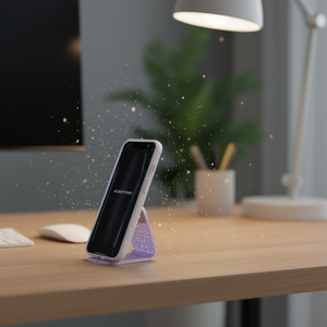 Custodia Premium Magnetica in TPU+PC con Design Glitterato e Anello Magnetico per 17 Pro Max - Product Image 2