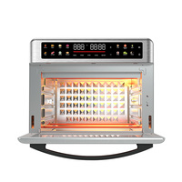 Four à convection multifonction en acier inoxydable avec écran tactile grande capacité, pour une cuisson plus rapide et moins d'huile