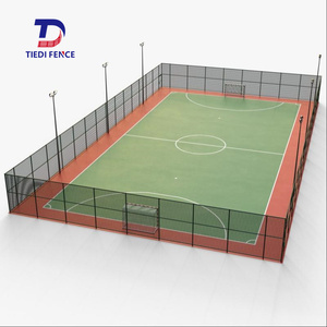 Prix Badminton/basket-ball/volley-ball/baseball champ extérieur/terrain de football/tennis/futsal cour frontière treillis métallique clôture à maillons de chaîne - Product Image 1