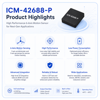 Sensor de Movimiento MEMS de 6 Ejes Original para Drones ICM-42688-P, Giroscopio y Acelerómetro de 4000dps, 3-5V, LGA-14, Ultra Bajo Ruido para Drones/AR/VR