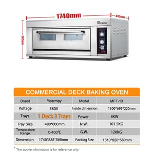 Usine professionnelle 1 pont 3 plateaux équipement pour <span class=keywords><strong>boulangerie</strong></span> four électrique pain <span class=keywords><strong>professionnel</strong></span> faisant la Machine - Product Image 2