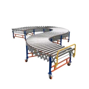 Cán Cong băng tải Con lăn cơ giới linh hoạt với bánh xe cho không gian nhỏ kho tải dỡ - Product Image 1