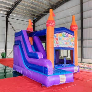 Château gonflable de qualité commerciale avec toboggan en PVC personnalisable <span class=keywords><strong>pour</strong></span> enfants, idéal <span class=keywords><strong>pour</strong></span> les locations de fêtes d'<span class=keywords><strong>anniversaire</strong></span> - Product Image 3