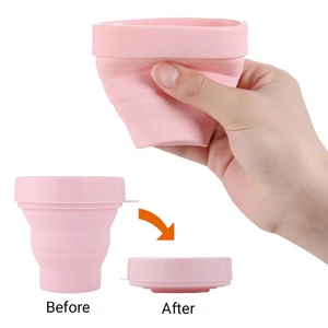 <span class=keywords><strong>2025</strong></span> Sản phẩm mới sinh thái thân thiện di động tái sử dụng gấp Silicone ráp uống cốc cà phê có nắp đậy - Product Image 5