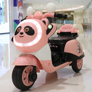 มอเตอร์ไซค์ไฟฟ้าสำหรับเด็ก Panda Kids แบตเตอรี่ 12V พร้อมไฟ สำหรับเด็กอายุ 1-6 ปี ของเล่นสกู๊ตเตอร์ - Product Image 2