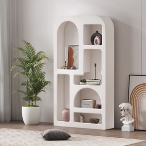 Vitrine de présentation blanche, produit décoratif, style nordique simple, salon, arche, rangement, <span class=keywords><strong>bibliothèque</strong></span> au <span class=keywords><strong>sol</strong></span> et au <span class=keywords><strong>plafond</strong></span> - Product Image 2
