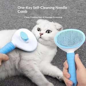 Cepillo Quita Pelos de Mascotas, Peine para Gatos, Cepillo para Perros, Removedor de Pelo Flotante, Cepillo Cardador, Limpieza de Pelo de Gatos y Perros, Suministros para Mascotas - Product Image 4