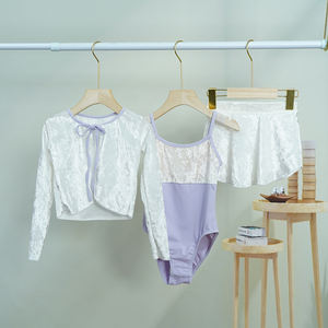 Nueva moda 2025 Venta caliente Trainingwear Girls Dance <span class=keywords><strong>Ballet</strong></span> 3 piezas Leotardo Faldas <span class=keywords><strong>Traje</strong></span> - Product Image 1