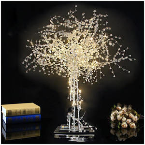 Lámpara de arte en hierro forjado con cristal, estilo árbol, para decoración de mesas de hotel y bodas, luces centrales para bodas y guía de camino - Product Image 2