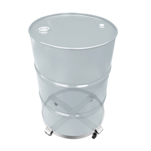 Capacité de <span class=keywords><strong>1000</strong></span> livres Tambour de 55 gallons et poubelle Chariot en métal avec entretoises et roulettes - Product Image 6