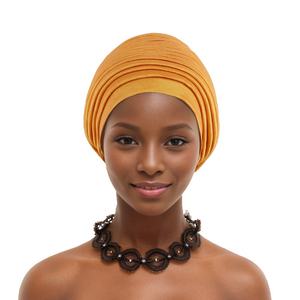 Nouveaux Modèles de Chapeaux Gele Instantanés, Foulards Africains, Turbans de <span class=keywords><strong>Mariage</strong></span> Prêts à Porter, Bonnets pour Femmes F073 - Product Image 4