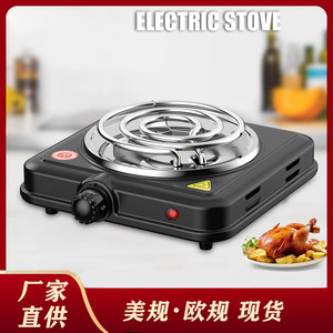 Single Burner Electric Hot Plate 110V/220V US Plug Knob Control Black Portable Cooking <b>Stove</b> for Home Kitchen Use - Product Image 5