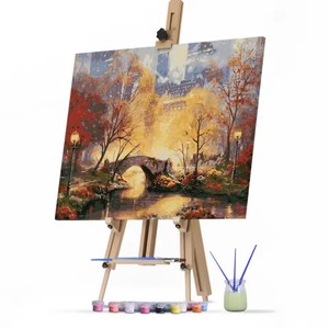 Kit Pittura a Numeri Fai da Te 40x50 30x40cm, <span class=keywords><strong>Dipinto</strong></span> Acrilico <span class=keywords><strong>su</strong></span> Tela, Arte Murale Moderna Dipinta a Mano per Adulti, Bambini, Principianti, Decorazione - Product Image 1
