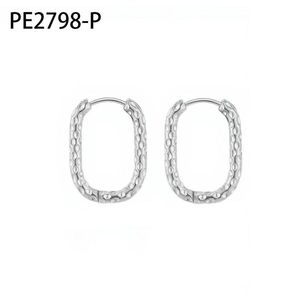 Amy Amy Fashion <b>Hoop</b> Earrings <b>Silver</b> Plated Alloy Women's Classic Style PE2798 - Product Image 1