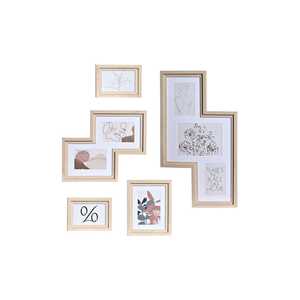 MARCO FOTO SET <b>5</b> MDF CRISTAL 40x1.5x50cm NATURAL - Product Image 4