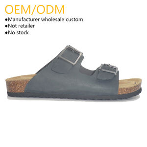 Mules en cuir de vachette et liège ergonomiques, écologiques, classiques, nouvelle tendance, pour femme, à porter au quotidien, vente en gros directe usine Peninsula - Product Image 1