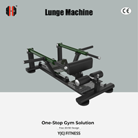 Appareil de lunge à charge libre avec bras indépendants, plateformes de pieds séparés, coussin de hanche, rouleaux de jambe et base stable pour centre de remise en forme