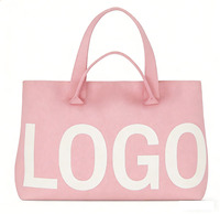 Sac à main en polyester tricoté tendance, couleur unie, sac fourre-tout réutilisable, ouverture supérieure, portable pour un usage quotidien, toutes saisons