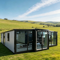 Maison familiale préfabriquée de 30 pieds à trois chambres, cuisine et salle de bain spacieuses, villa résidentielle moderne et portable, maison conteneur extensible