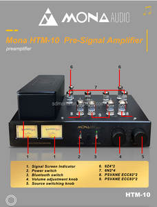 Preamplificatore Classico HTM-10 a Valvole, Amplificatore Domestico con 10 Valvole Elettroniche, Suono Migliorato 5.0, 220V - Product Image 2