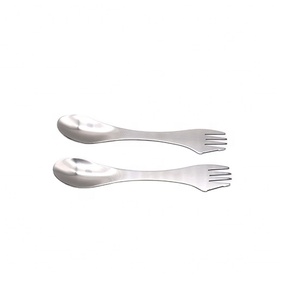 Cuillère Fourchette Couteau en métal réutilisable écologique 410 Trinity Vaisselle en acier inoxydable - Product Image 2