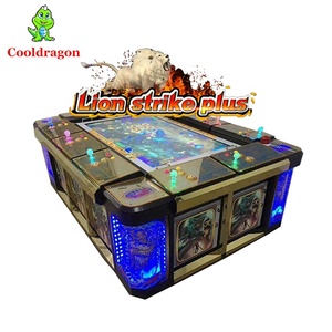 Cooldragon Lion Strike Fish Game <span class=keywords><strong>Software</strong></span> CD-004-075 Mesa de Juego de Pesca para 10 Jugadores con Gabinete y Enchufe Estadounidense, <span class=keywords><strong>Juegos</strong></span> de Disparos de Peces - Product Image 1