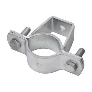 Factory Hot Dip Galv. Medium Duty Two-Piece Pipe <b>Clamp</b> With 14mm Hole for M12X45 Bolts - Product Image 1