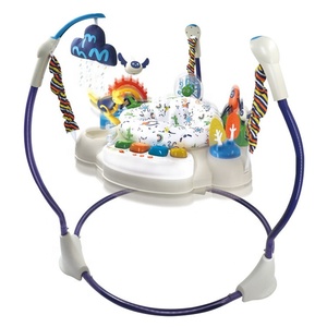 Centre d'activités pour bébé, nouveau siège pivotant, balançoire roulante, trotteur, 3 en 1, sauteur pour bébé avec musique et jouets lumineux - Product Image 1