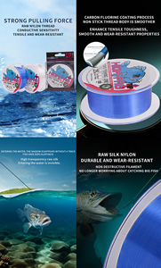 Dây câu cá Nylon Big Fish 100/150/300/500M, chất liệu monofilament, độ bền cao, ít biến dạng, loại chìm, dùng cho hồ sông, bán buôn - Product Image 4