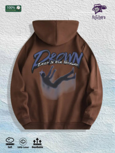 Sudadera con Capucha Gráfica <span class=keywords><strong>Antihero</strong></span> Drown Deep in Thoughts - 100% Algodón, Almacén de EE. UU., 7 Colores - Product Image 4