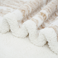 Couverture en polaire Sherpa de luxe ultra douce, réversible, en microfibre, pour lit, canapé, maison, vente en gros