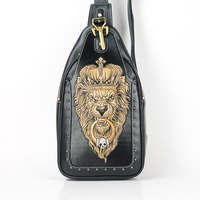 Sac tendance 2025 à la mode, sac de poitrine avec sangle de guitare personnalisée, motif Wukong, style vintage, haute qualité, fermeture éclair, pour homme, été