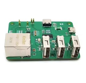 LC Raspberry <span class=keywords><strong>Pi</strong></span> 4/Zero <span class=keywords><strong>Network</strong></span> HUB Placa de expansión USB Ethernet HUB 3 puertos USB2.0 10/100MBPS Canales Protección de autorrecuperación - Product Image 1