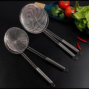 Écumoire à huile en acier inoxydable 201 de qualité alimentaire, prix d'usine, écumoire à mailles en acier pour la cuisine - Product Image 4
