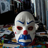 Dark Knight Joker Bank Robber Cosplay Masque en latex Halloween Party Superhero Clown Costume Masque pour adultes