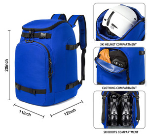 Muestra gratis Mochila de esquí Logotipo personalizado 50L Gran capacidad Resistente al agua Bolsa de viaje de esquí acolchada Bolsa de botas de snowboard para botas de esquí - Product Image 2