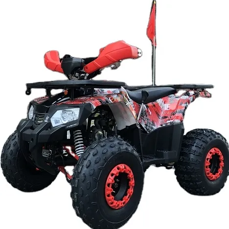 Hot selling air cooled chain drive 4x2 adults kids quad bike 125cc atv