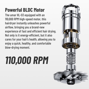 <span class=keywords><strong>SUPERA</strong></span> 2024 Fer à boucler multifonction 6-en-1 de haute qualité >110 000 tr/min Céramique tourmaline ionique Moteur sans balais 1000W 360° - Product Image 3