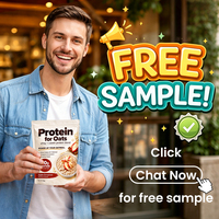 Poudre de Protéines de Collagène et de Caséine de Lactosérum OEM ODM Marque Privée pour Petit-Déjeuner Saveur Avoine Pomme Cannelle – Boost Macro pour le Petit-Déjeuner
